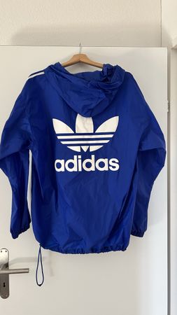 adidas Bold Blue Pullover Poncho Windbreaker Jacket