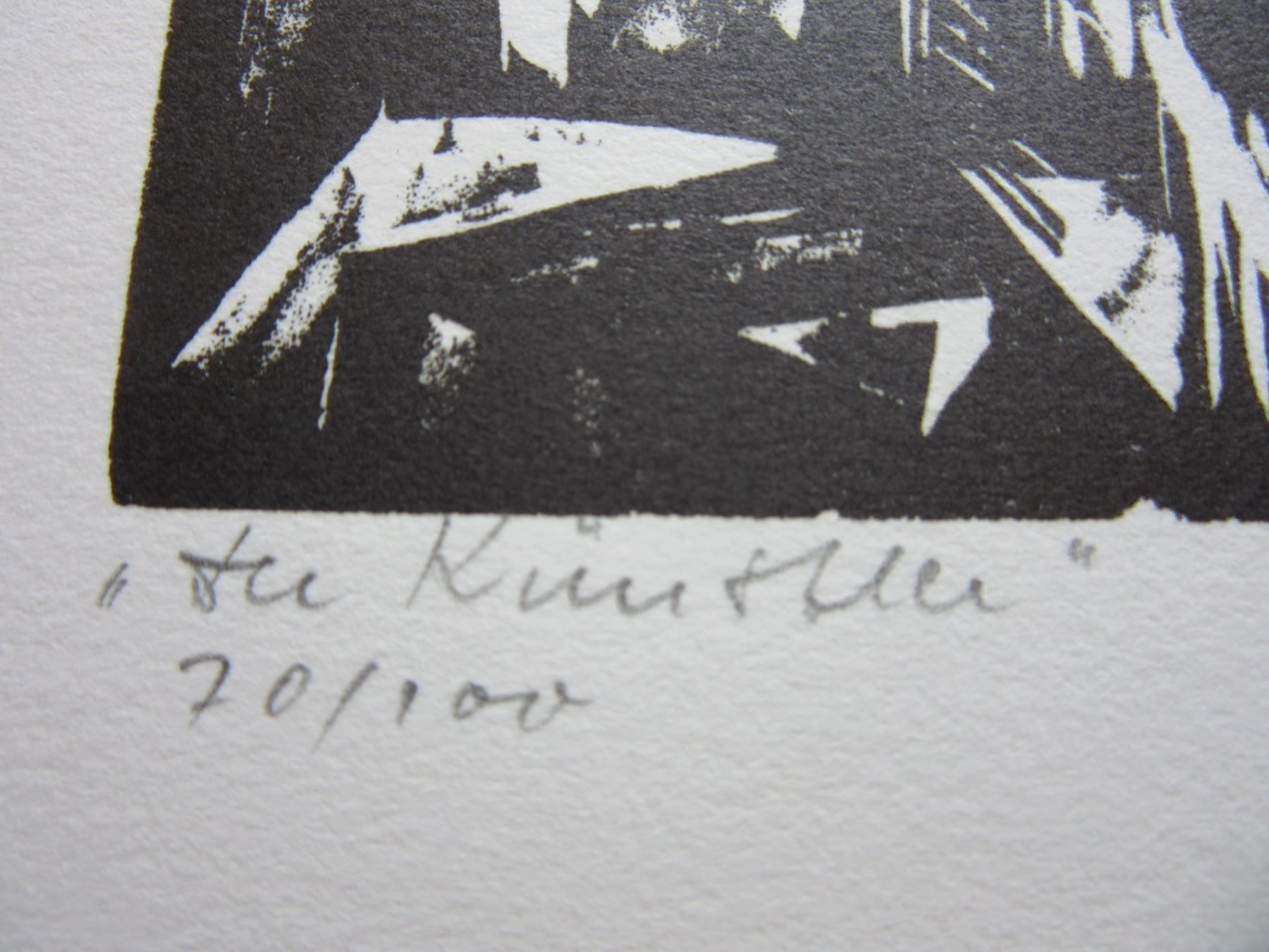 Xilografie: WALTER HELBIG  ORIGINAL HOLZSCHNITT – Usato da Gersau venduto da grafik-kunst 4