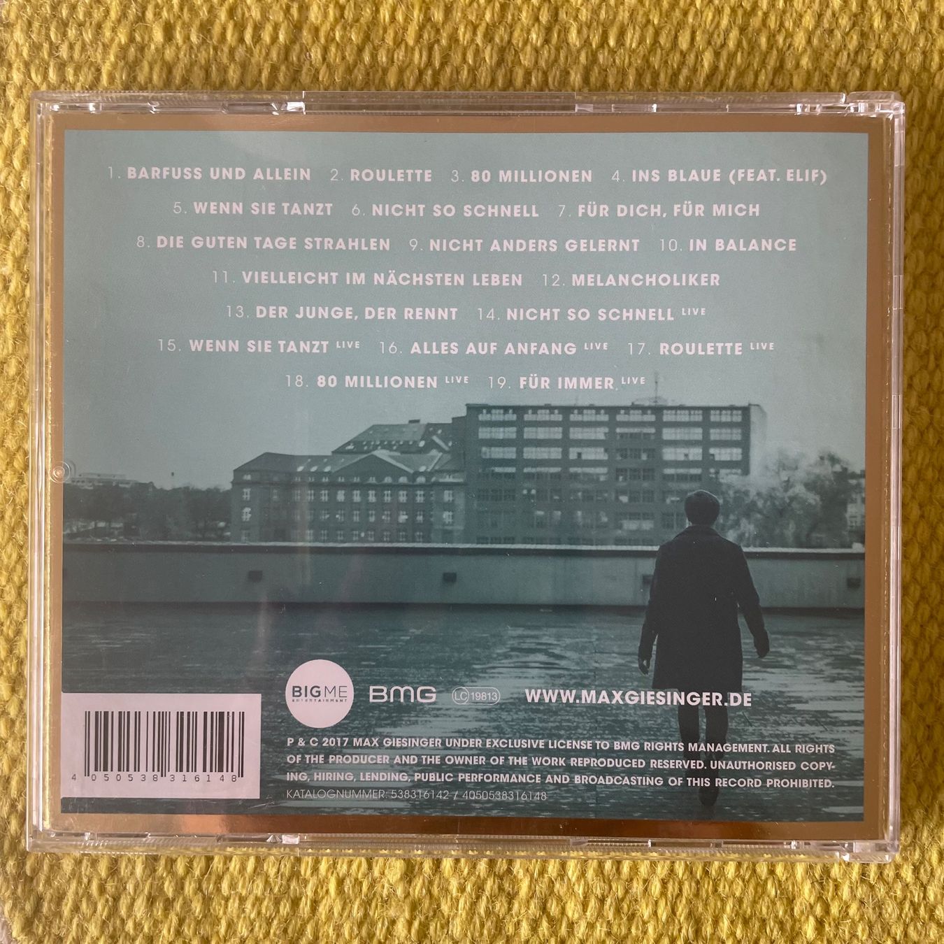 CD: MAX GIESINGER-DELUXE EDI DER JUNGE, DER BRENNT – Usato da Rorschacherberg venduto da CD-Roli 1
