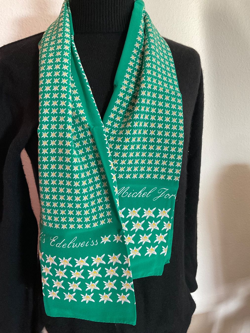 Foulard & Sciarpe: Michel Jordi Edelweiss Seide lang – Usato da Biel/Bienne venduto da heygio