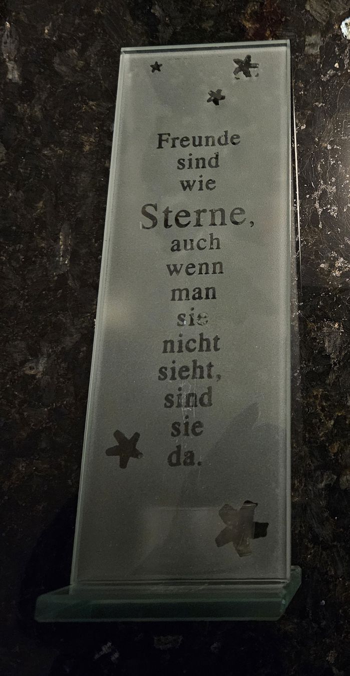 Portacandele: Teelichthalter aus Glas mit Spruch - Winterdeko – Usato da Rickenbach b. Wil venduto da cornetta