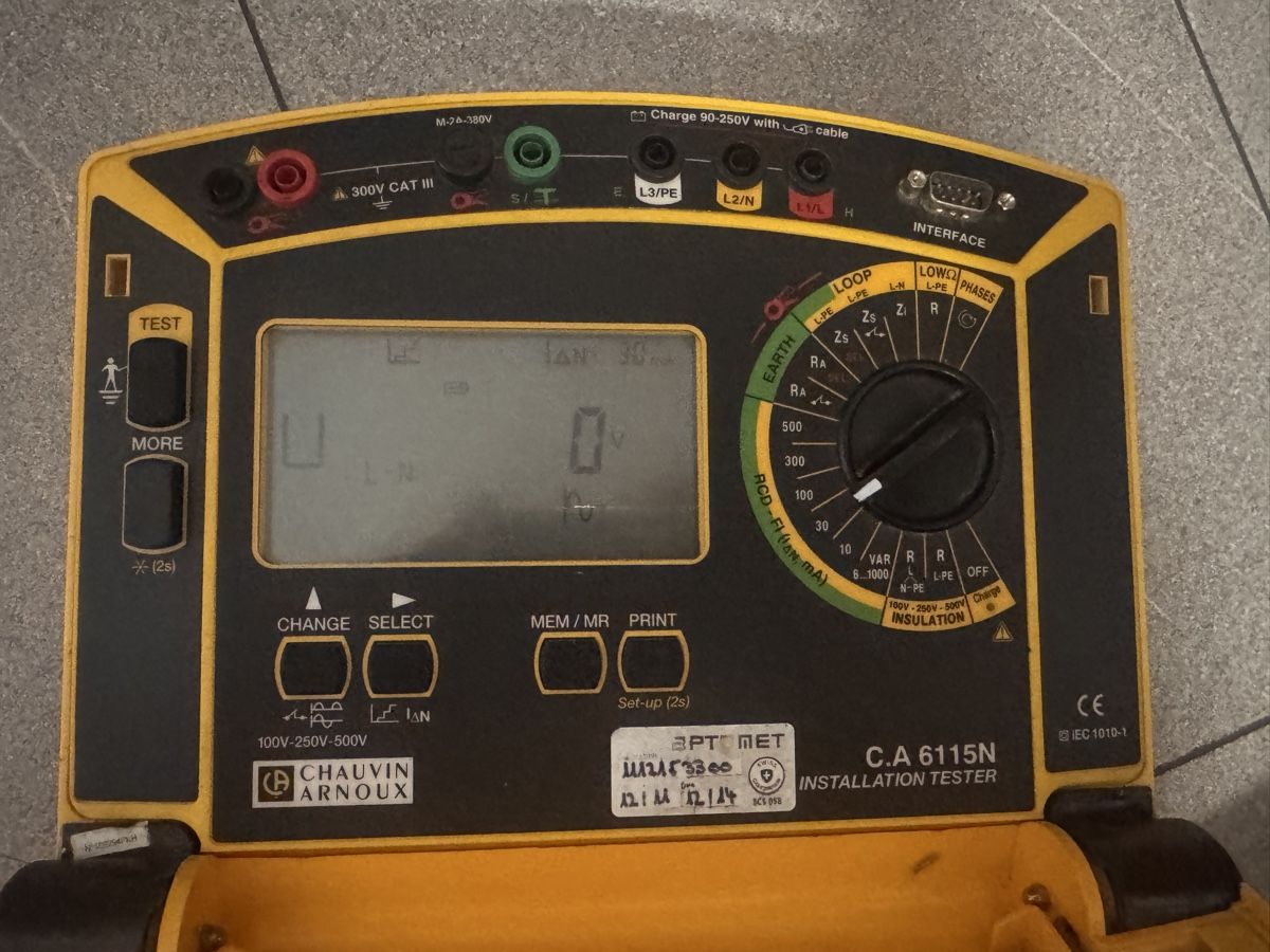 Misurare: Chauvin Arnoux C.A 6115N Installationsmessgerät – Usato da Wittenwil venduto da eichmitronik