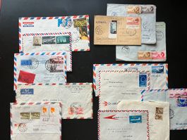 13 Luftpostbriefe 1950-60er Jahre