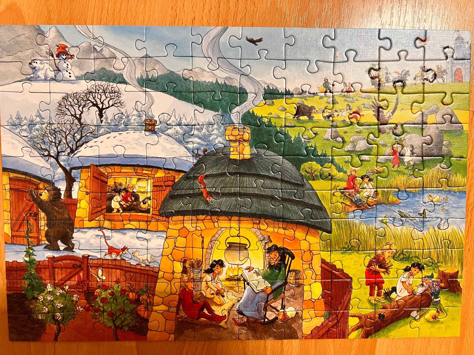 Puzzles: 4 Stk. Schmidt Puzzle Es war ein mal. Und 1  Märchen text – Gebraucht aus Winkel von Tilivika 6