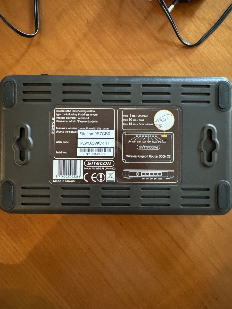 Modem & Router: Site on wireless gigabit router 300n x 3 – Usato da moudon venduto da jaunejaunelapinjaune 1