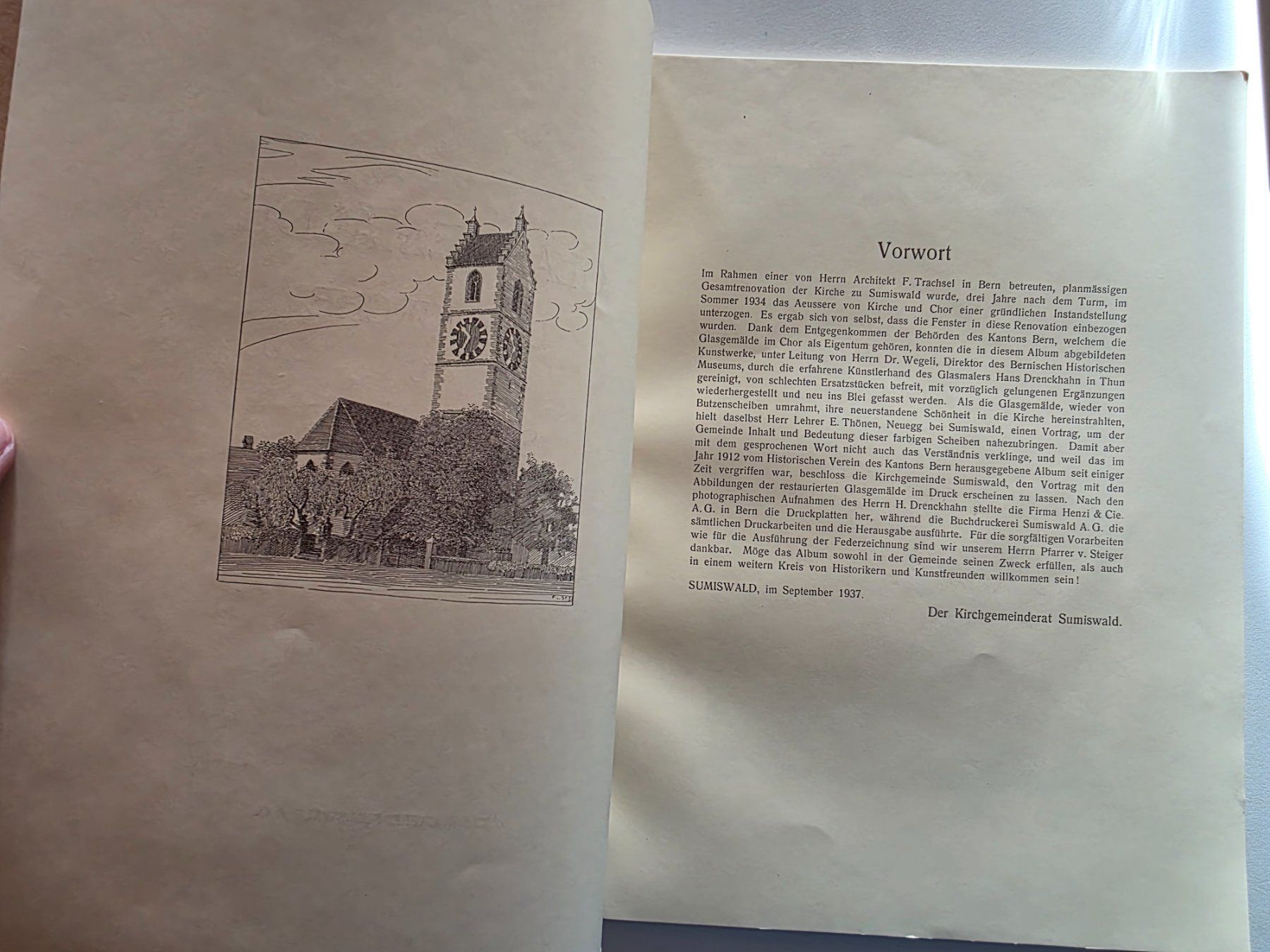Bücher: Die Glas Gemälde der Kirche zu Sumiswald - 1937 – Gebraucht aus Walterswil BE von Lonitti 1