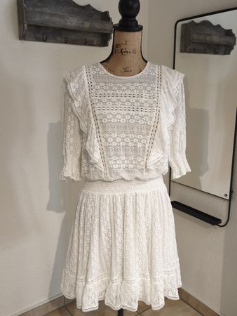 Sommerliches Spitzenkleid von FOREVER NEW, Gr. 44/16, Weiss,