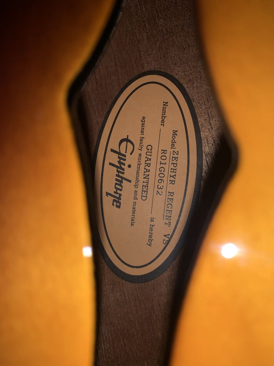 Epiphone Musikinstrumente: EPIPHONE ZEPHIR REGENT VS – Gebraucht aus Bern von Slante 5