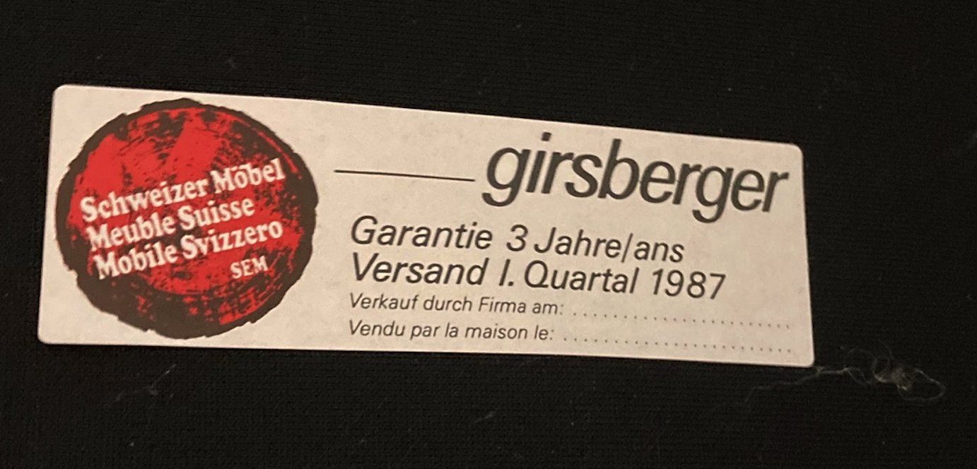 Girsberger Set di tavolo e panche: Lederstühle und Ledertisch – Usato da Zollikofen venduto da bettenland 5