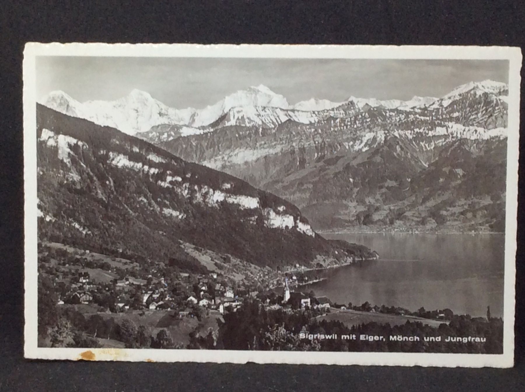 Ansichtskarten: Sigriswil mit Eiger, Mönch und Jungfrau – Gebraucht aus Widnau von Brusi9