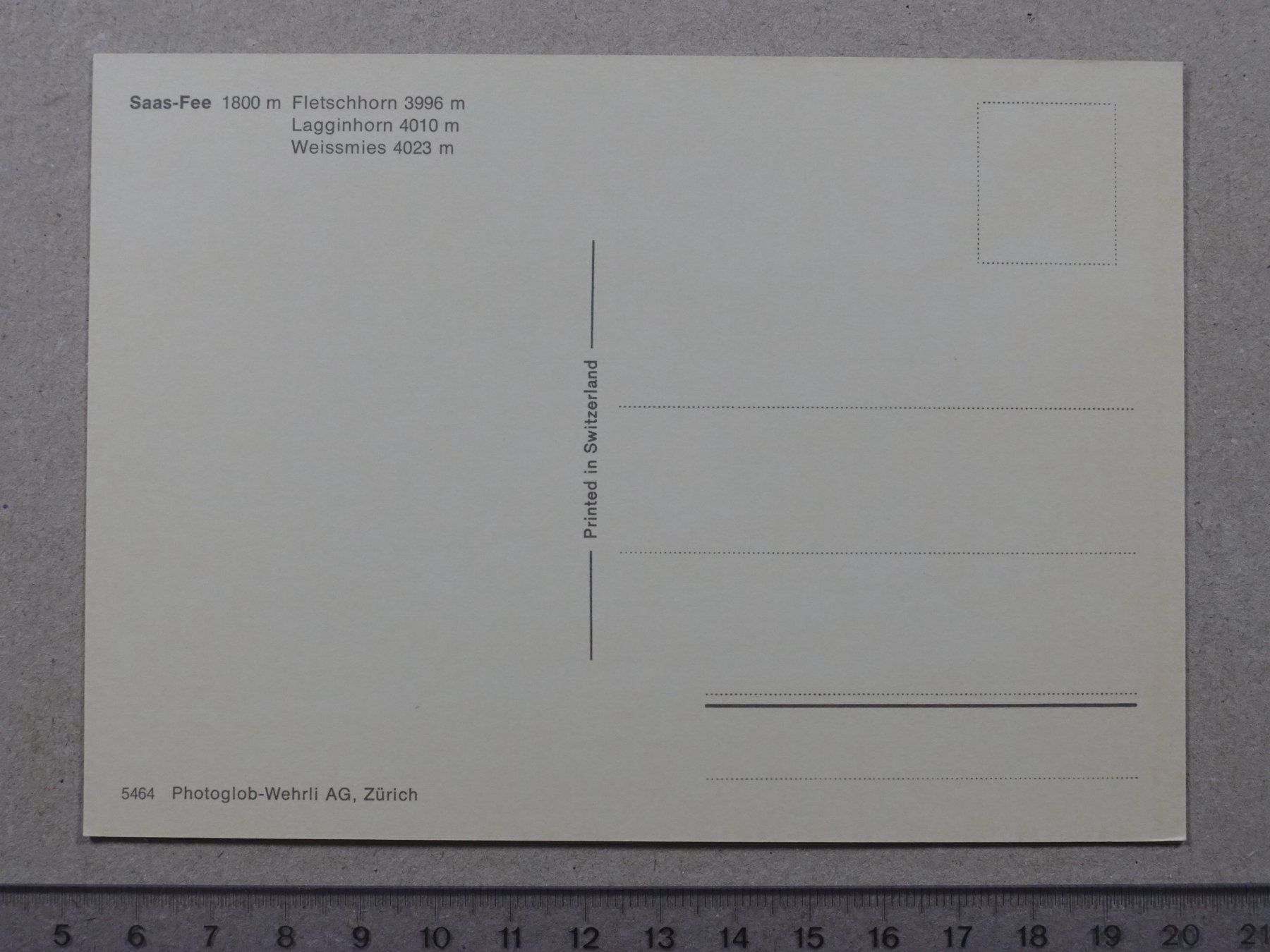 Cartes postales: Saas-Fee – D'occasion à Lenzburg par fh1 1
