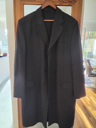 Eleganter Herren Wollmantel Jeff Banks Gr. 56 / XXL 