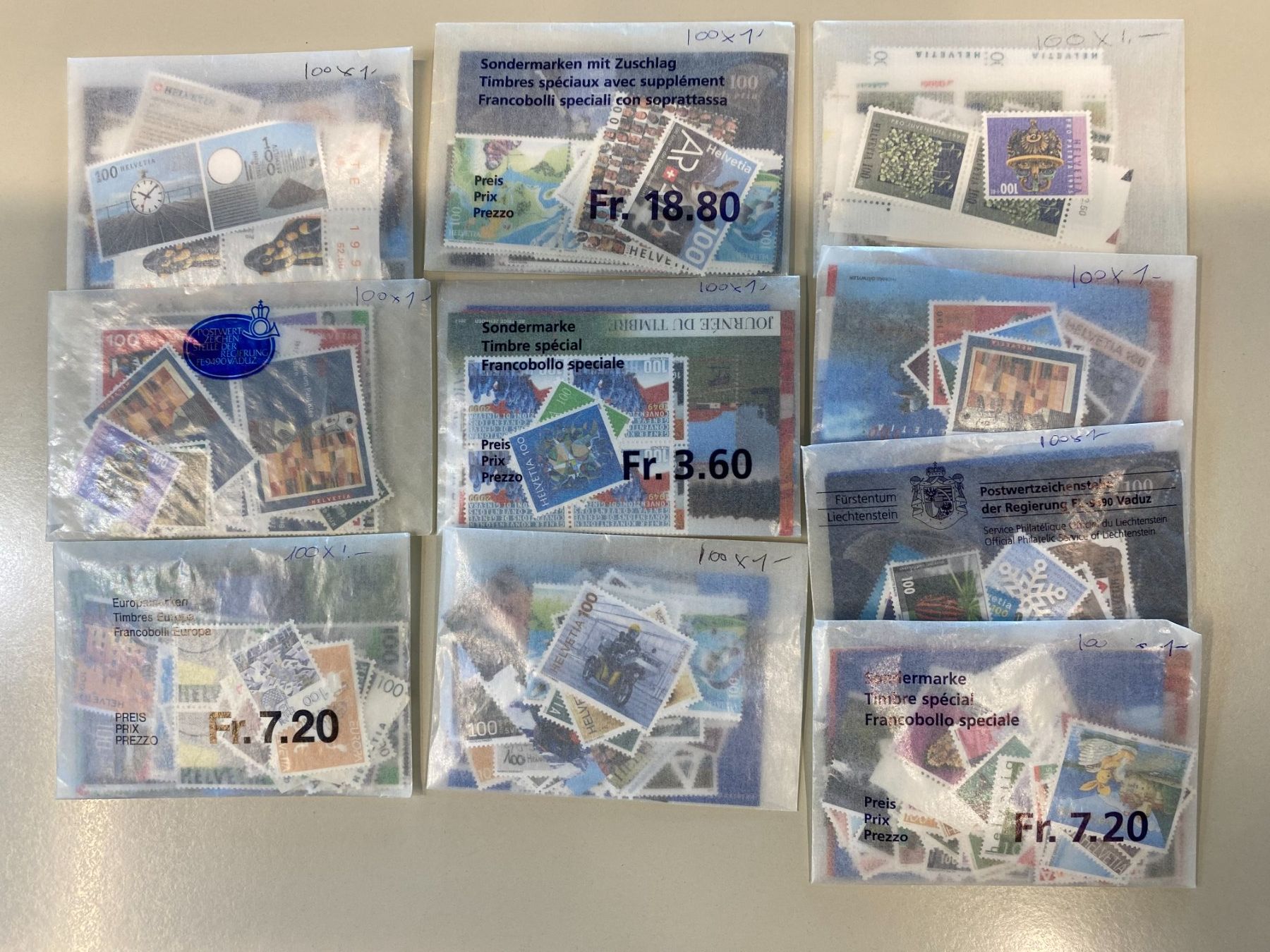 Tutti i francobolli: Frankaturgültige Schweizer Briefmarken – Nuovo (secondo la descrizione) da Alpnach Dorf venduto da wieland-briefmarken