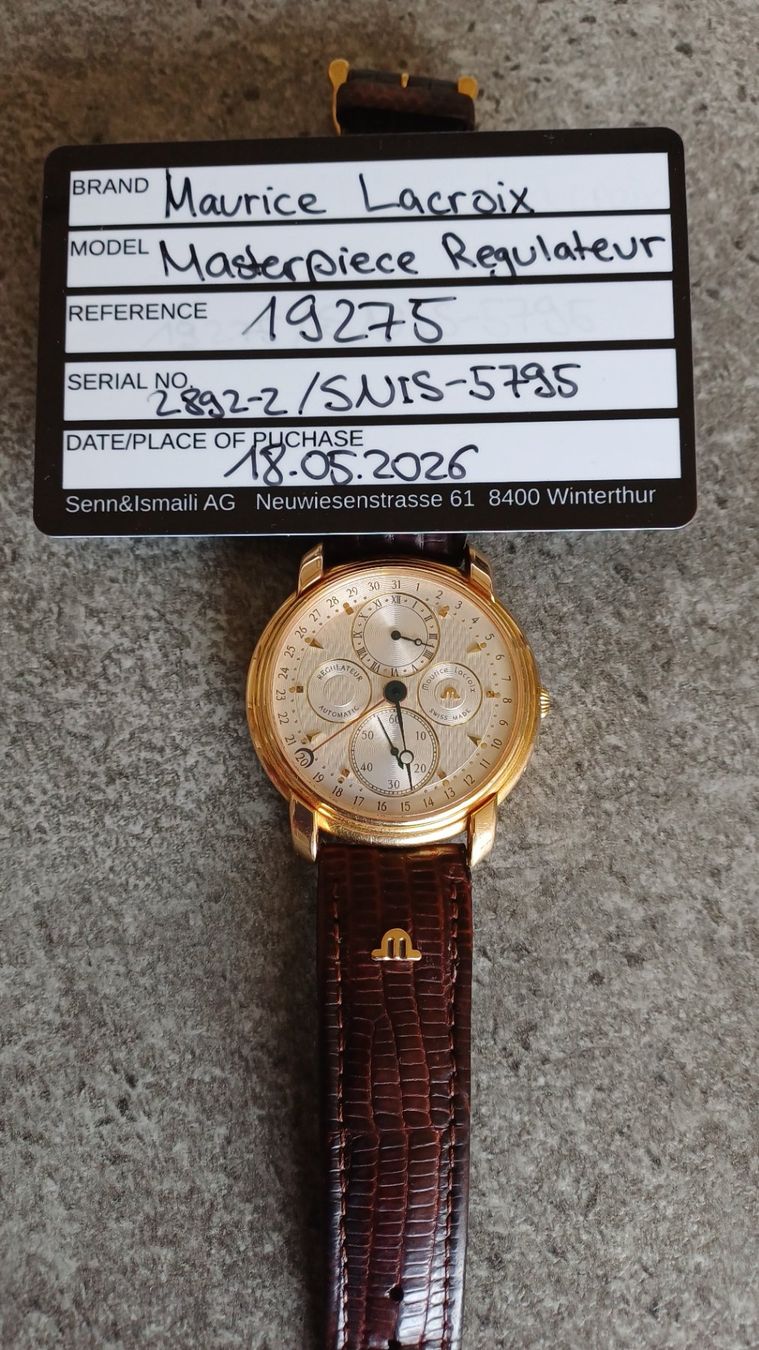 Maurice Lacroix Orologi: Maurice Lacroix Masterpiece Regulateur – Usato da Rorschach venduto da Hansi1901
