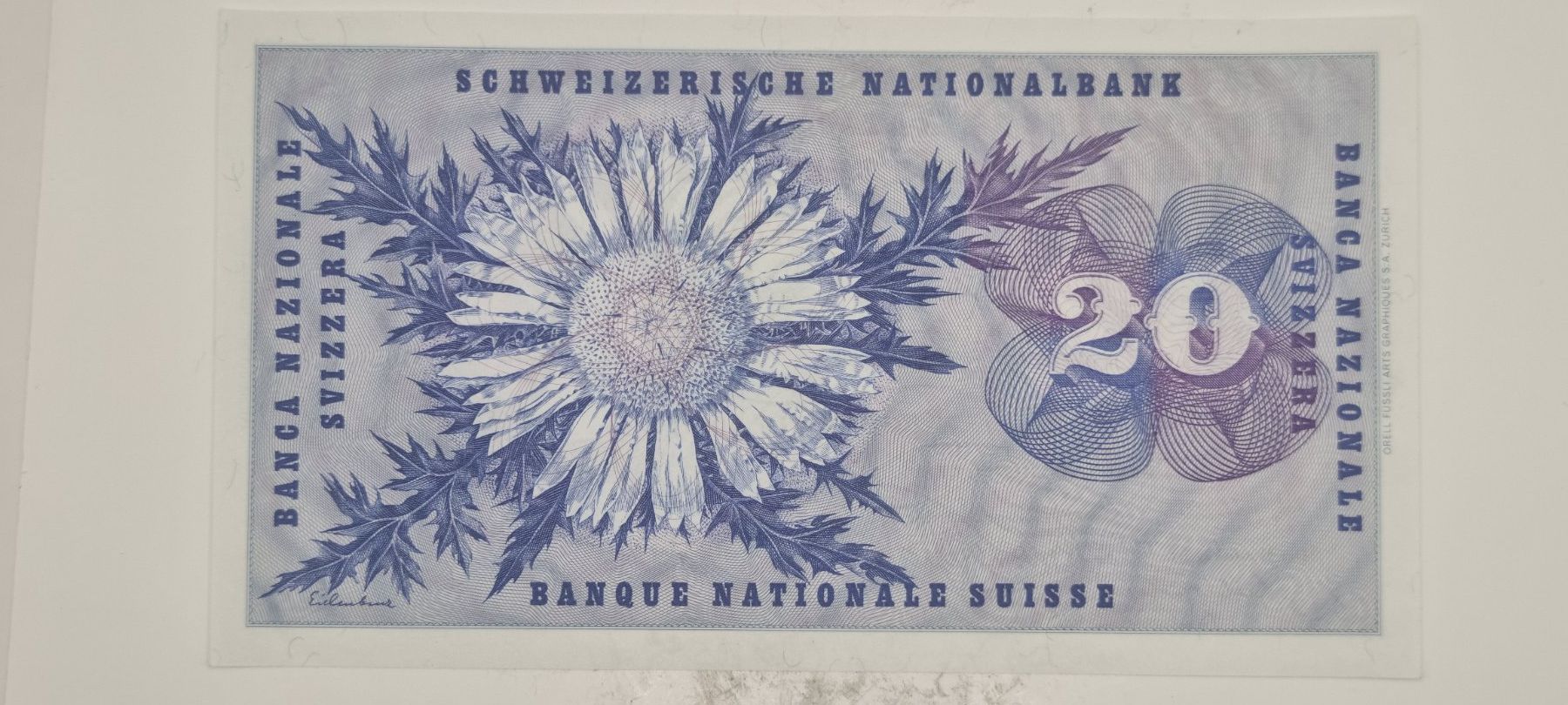 Banconote: Note 20 FR 1974 ungefaltet – Nuovo e nell'imballaggio originale da Bure venduto da chap981 1
