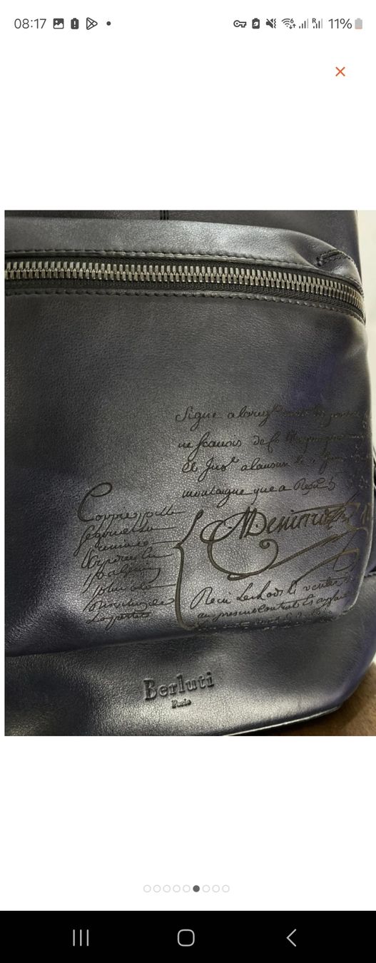 Berluti Sacs à dos: BERLUTI SCRITO BLUE BACKPACK – D'occasion à Zug par f_t_827r 9