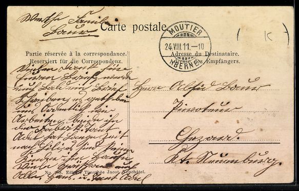 Cartes postales: AK Moutier, Vue générale – D'occasion à Berlin par bartko-reher 1