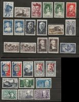 France lot 1950-51 ob et *