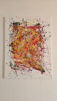 Toile abstraite colorée, oeuvre unique d'artiste 🎨🖼️ (52)