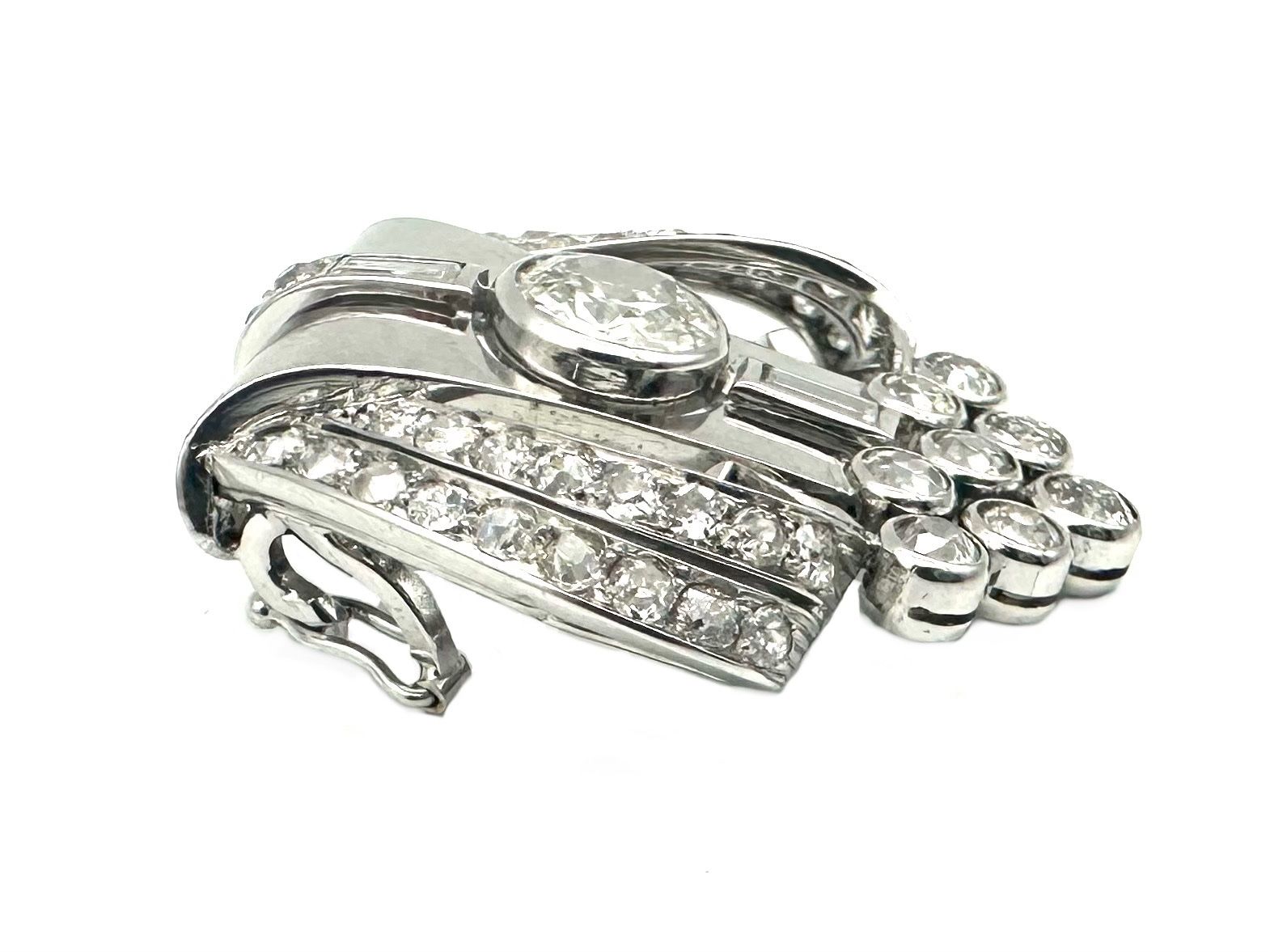 Ciondoli: Pendentif Art-Déco platine et diamants – Usato da Renens VD venduto da Diademe.sarl 2