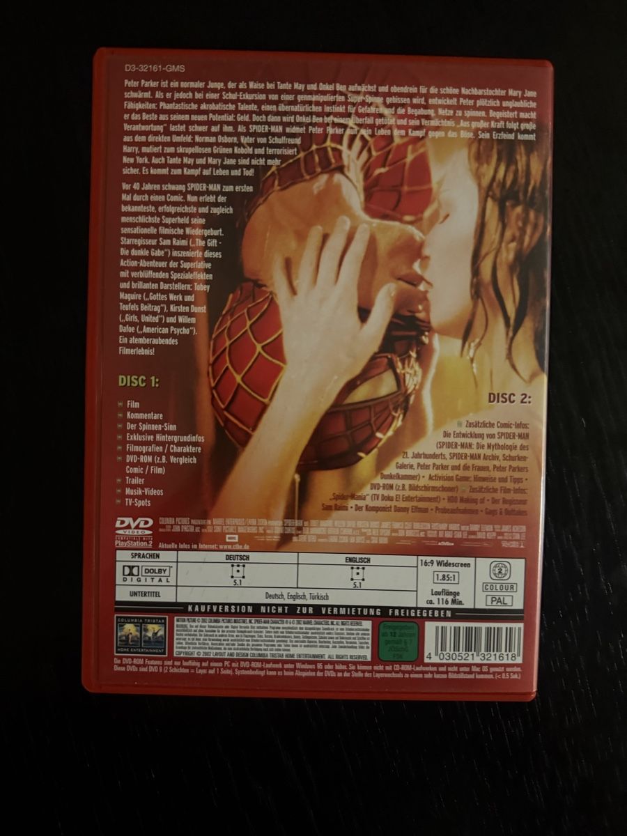 Tous les DVDs: SPIDER-MAN 2 Discs guter Zustand – D'occasion à Lausen par EisAmStiel94 1