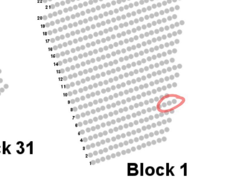 Billets: Block 1, Reihe 5, Platz 18 – Neuf avec emballage d'origine à Muntelier par Duedelidue 2