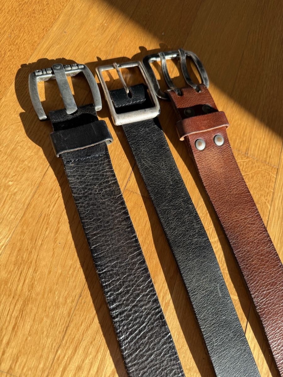 Cinture: 3 Leder Gürtel Herren cm 💯 – Usato da Winterthur venduto da ivule2000