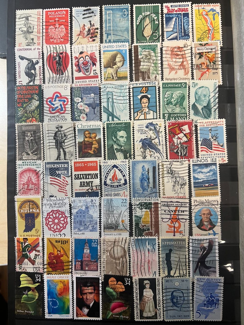 Alle Briefmarken: Album timbres USA – Gebraucht aus Lausanne von ffhoud 5