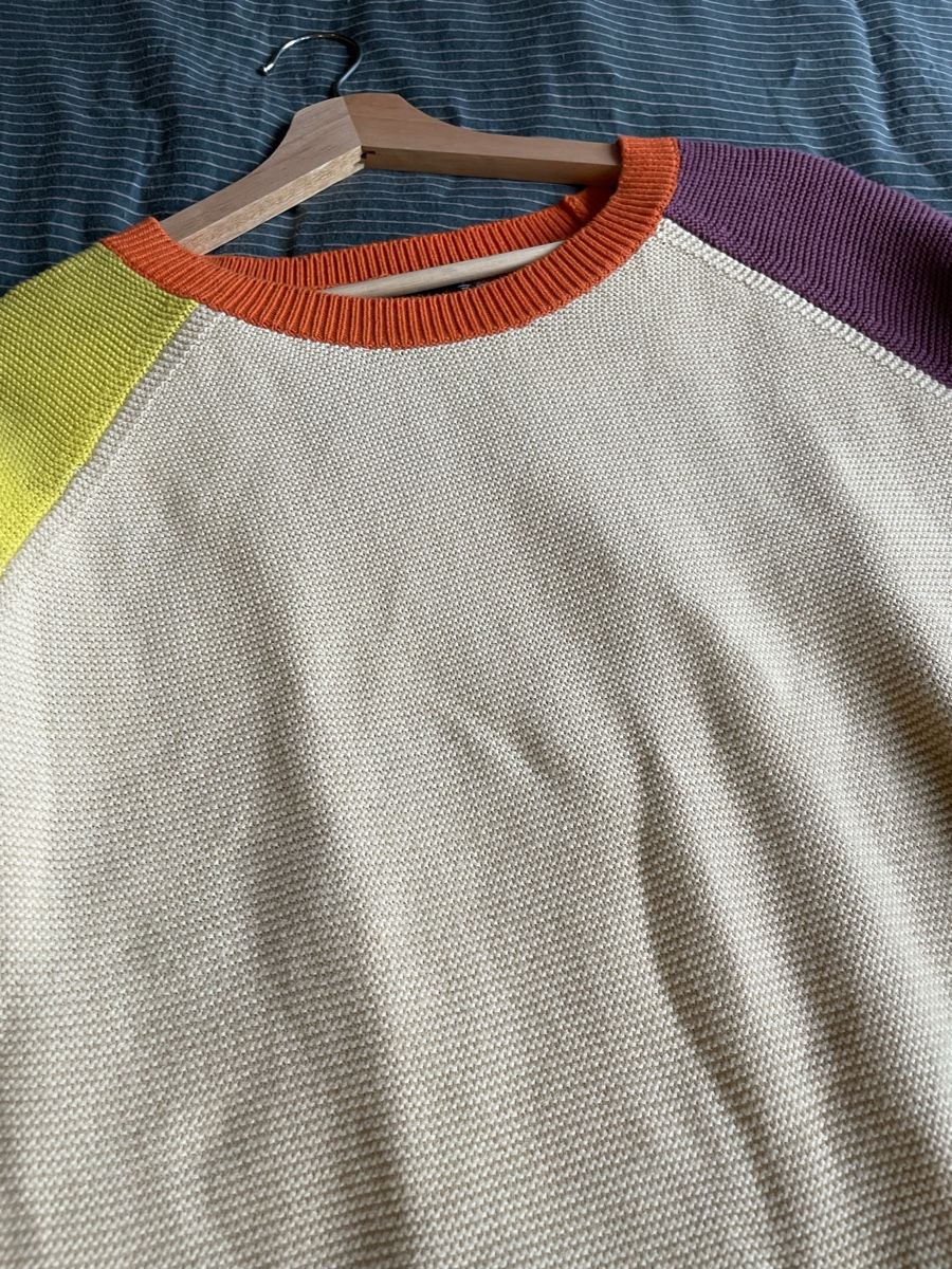 King Louie T-shirt: King Louie Strickshirt bunt Gr. M – Usato da Wabern venduto da soma.83 1