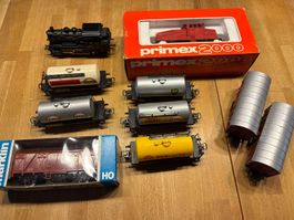 Märklin / Primex 2 Loks und 8 Güterwagen