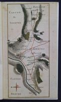 CARTE TOPOGRAPHIQUE DE LA GRANDE ROUTE DE BERNE A ZURICH,RAR