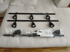 IKEA Deckenleuchte Schwarz 9 Spots Gebraucht guter Zustand