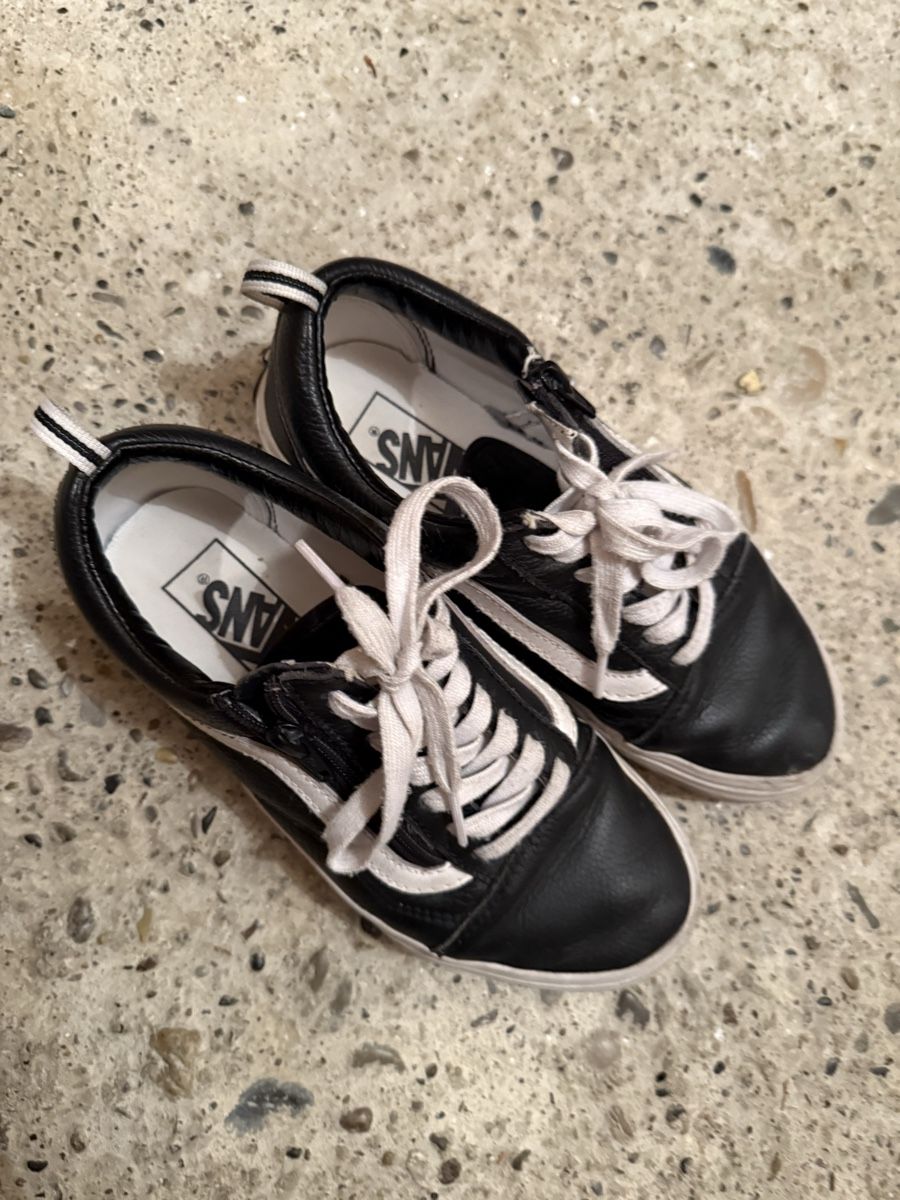 Vans Scarpe da donna: LIMITED Vans Skool Leather Black White Sneakers – Usato da Dübendorf venduto da zhe_69pd 6