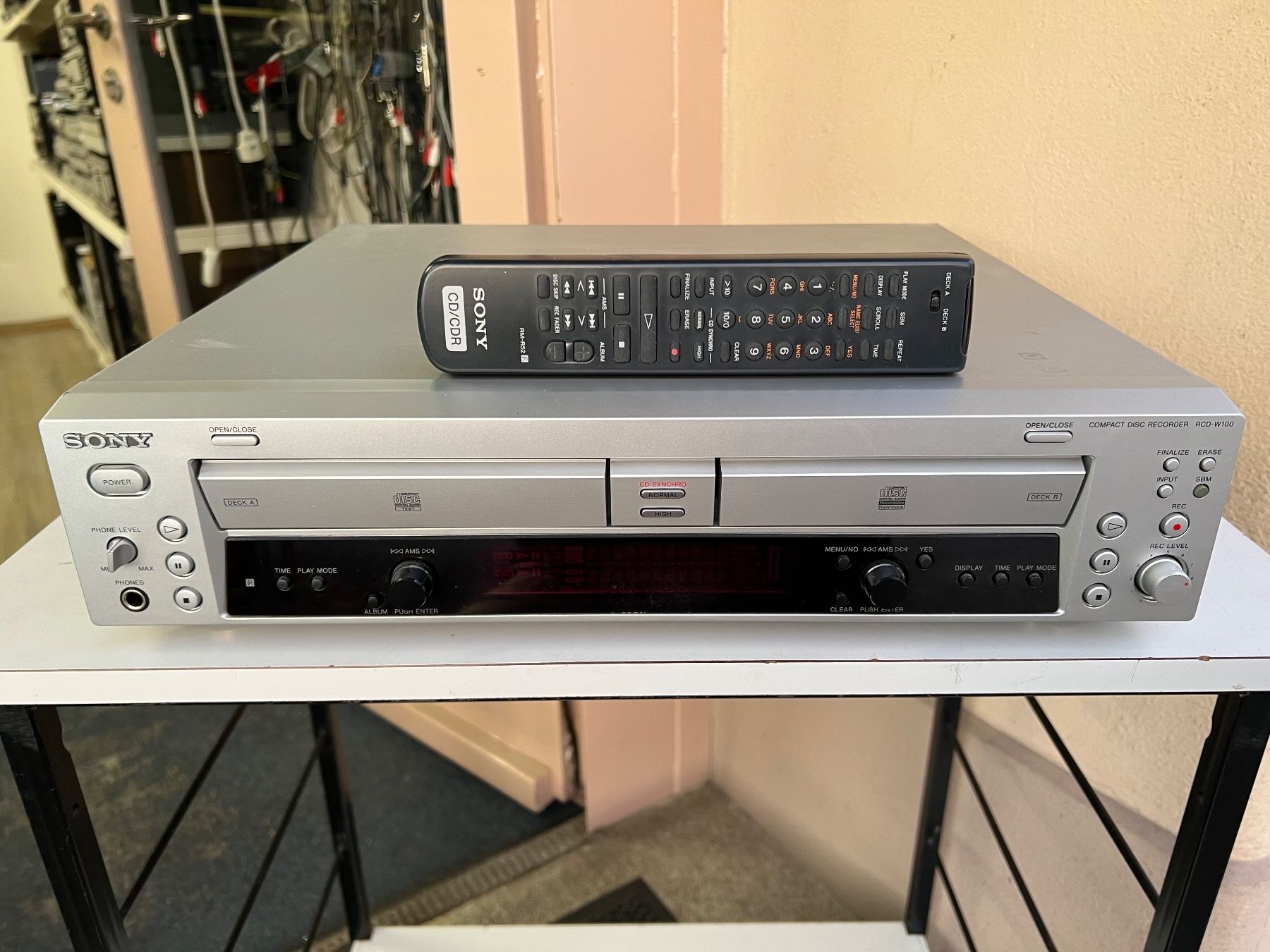 Sony RCD-W100 CD-Recorder mit Fernbedienung, Top Zustand! (Gebraucht ...