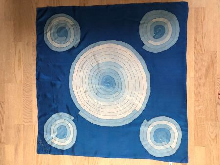 Wunderschöner Vintage Seide Foulard
