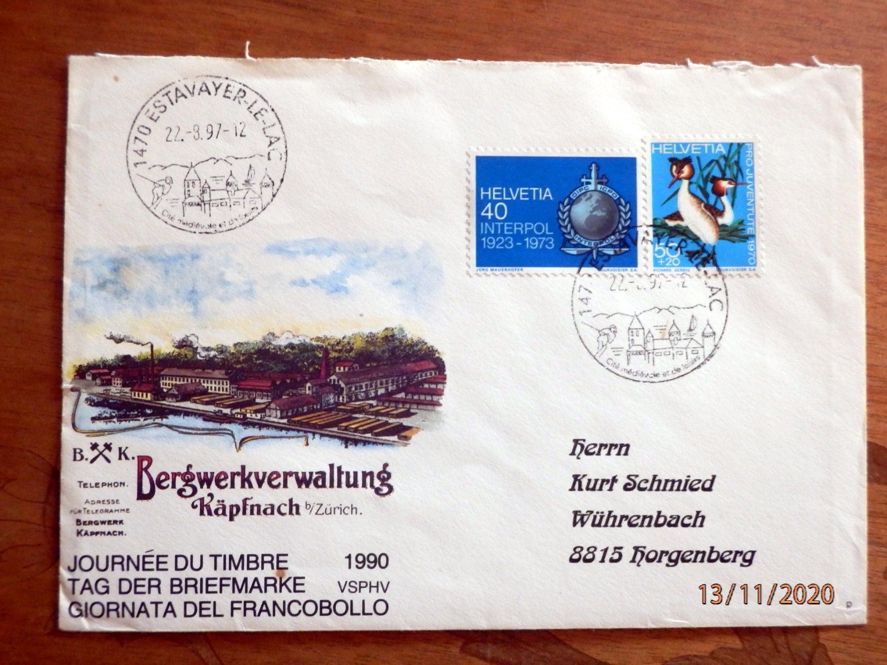 Tous les timbres: Bedarfsbriefe mit Sonderstempel – D'occasion à Ueberstorf par dinbau 2