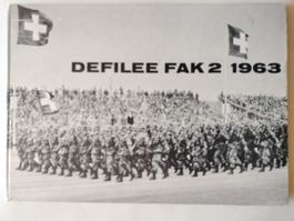 Schweizer Armee Militär Buch, Defilee FAK 2 1963