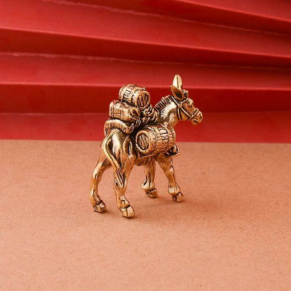 Statuette: Eselfigur Messing 4.1x4.2 cm Setzkastenfigur, Sammelfigur – Nuovo e nell'imballaggio originale da Altenrhein venduto da Solina 3
