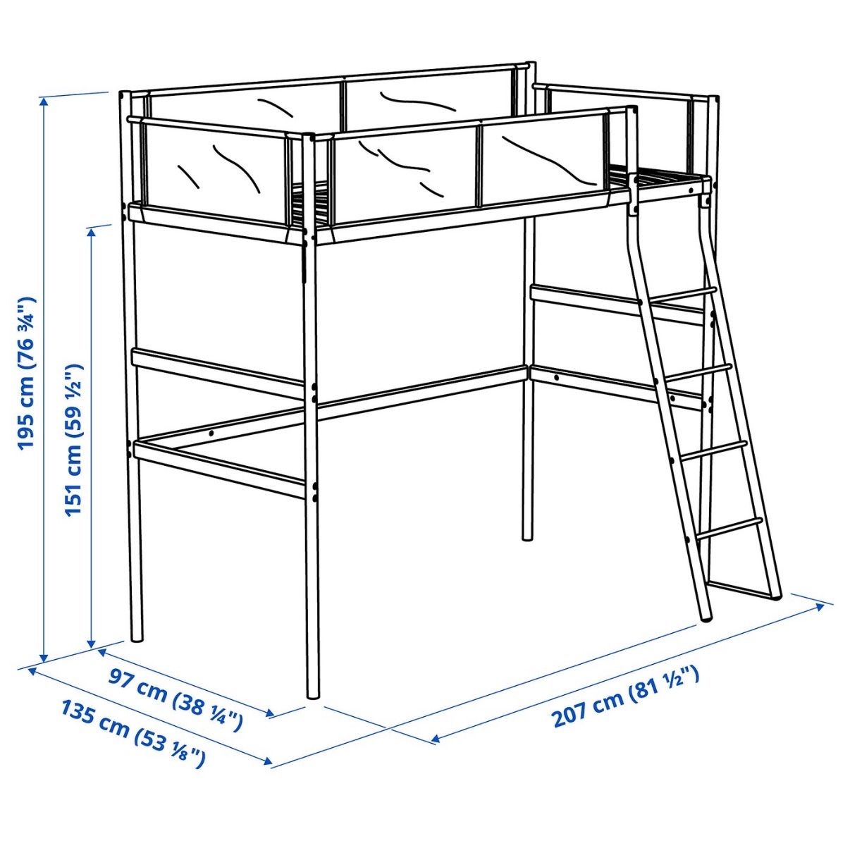 Ikea Letti: Lit mezzanine – Usato da Fribourg venduto da eli_fl7x 2