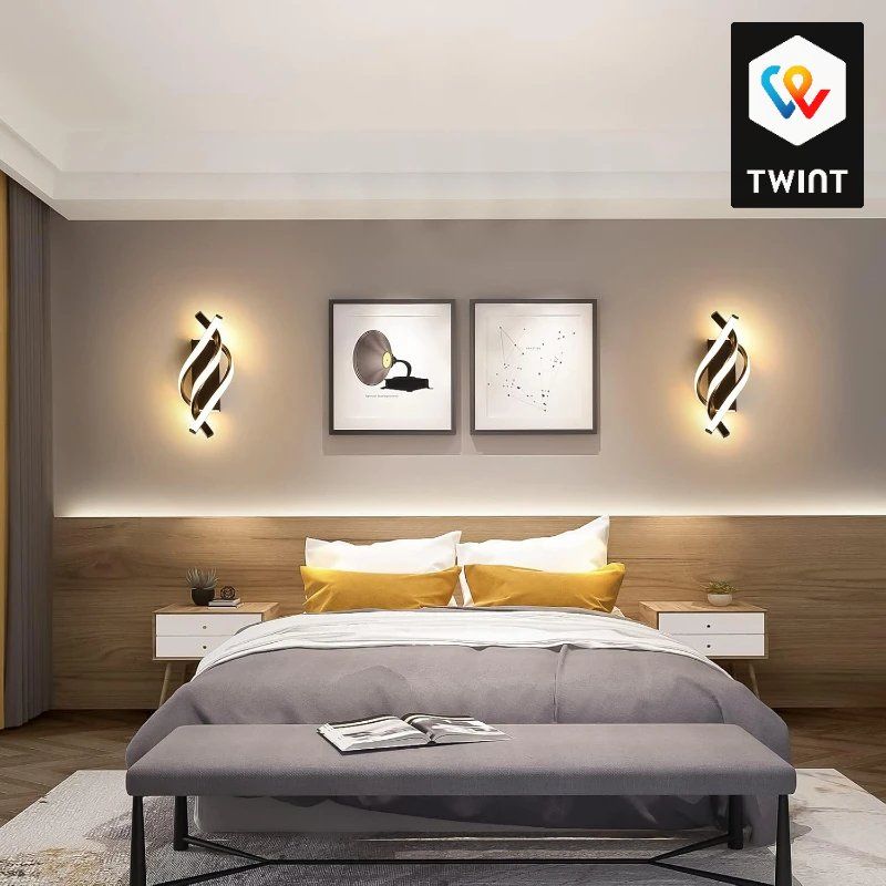 Lampes: Lampe murale LED en forme de spirale incurvée, – Neuf avec emballage d'origine à Saignelégier par onekeystore 4