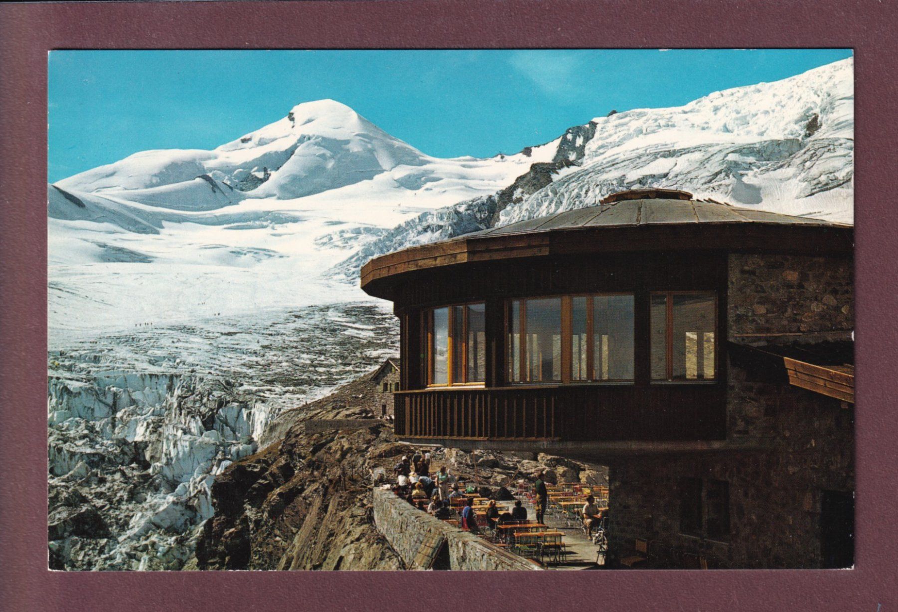 Ansichtskarten: SAAS-FEE - Restaurant Längfluh – Gebraucht aus Pully von nicecards