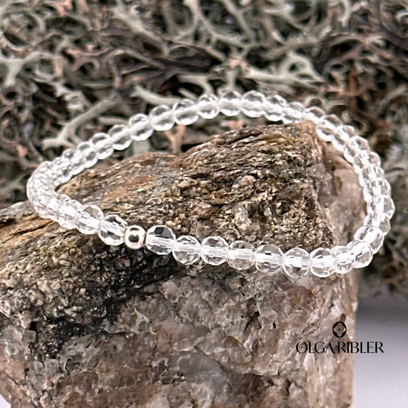 Olga Ribler Bracciali & Braccialetti: Bergkristall Armband mit Elast – Nuovo (secondo la descrizione) da Luzern venduto da Schmuckoutlet