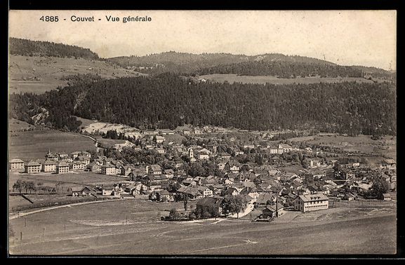 Ansichtskarten: AK Couvet, Vue générale, 1910 – Gebraucht aus Berlin von bartko-reher