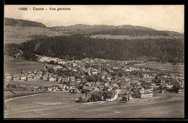 AK Couvet, Vue générale, 1910