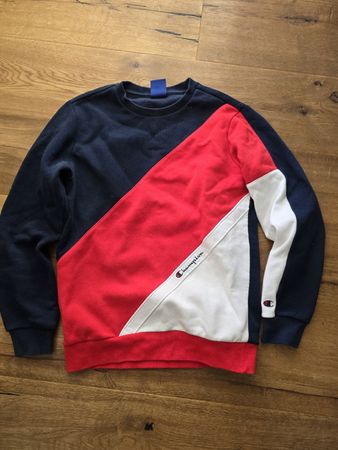 Champion Pullover Dunkelblau Rot Weiss 