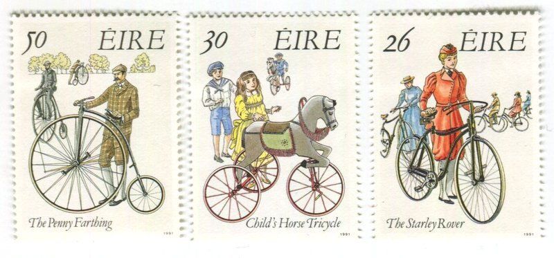 Alle Briefmarken: Briefmarken "Fahrräder". Irland. – Neu und originalverpackt aus Basel von Butsch5