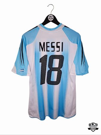 MESSI #18 Original Argentina 2004-05 Home Trikot