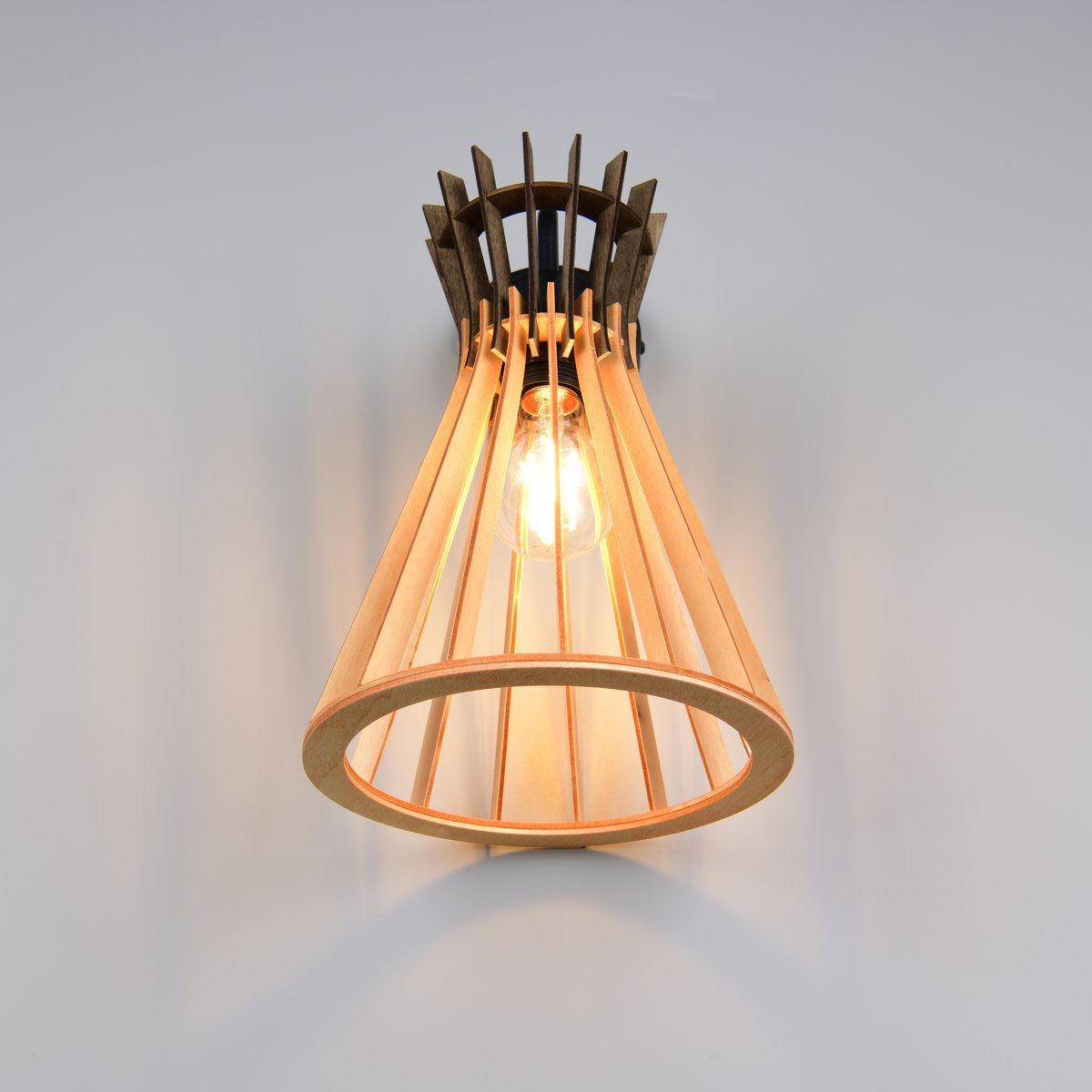 Lampade: Wandleuchte, Schwarz, Braun, 24 cm Höhe – Nuovo (secondo la descrizione) da Kreuzlingen venduto da Smart-Light 3