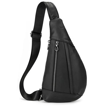 Umhängetasche aus Leder Black - Sac à bandoulière