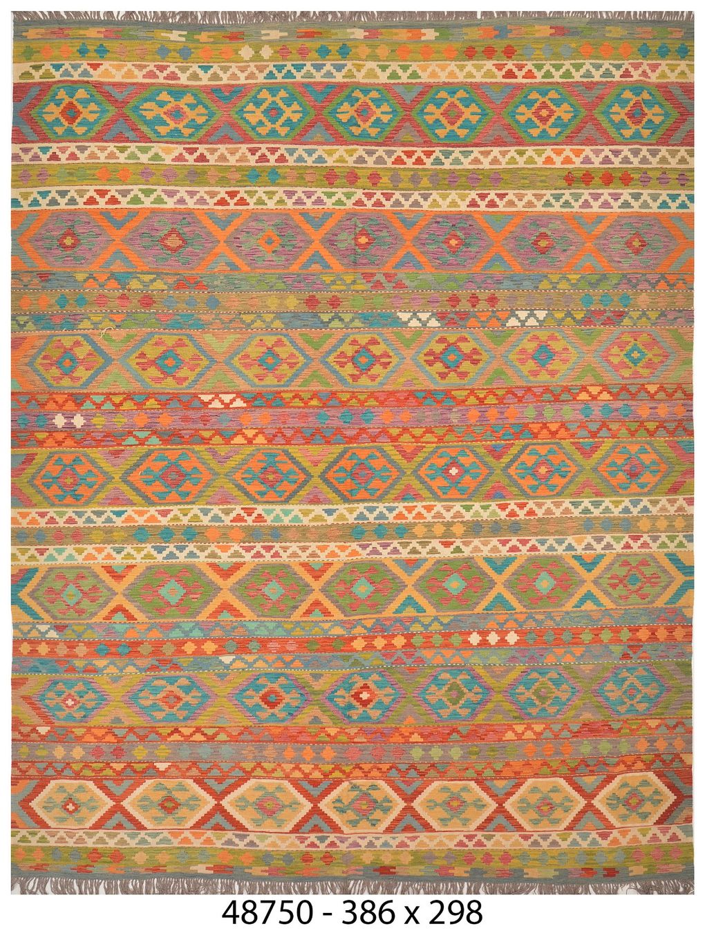 Kelim Tappeti: Oriente Kelim Teppich 400x300 cm – Nuovo e nell'imballaggio originale da Lahore venduto da Fairways79 6